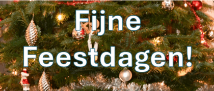 Fijne Feestdagen!